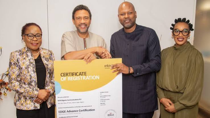 MTN Nigeria being certified Digital Company of the Decade